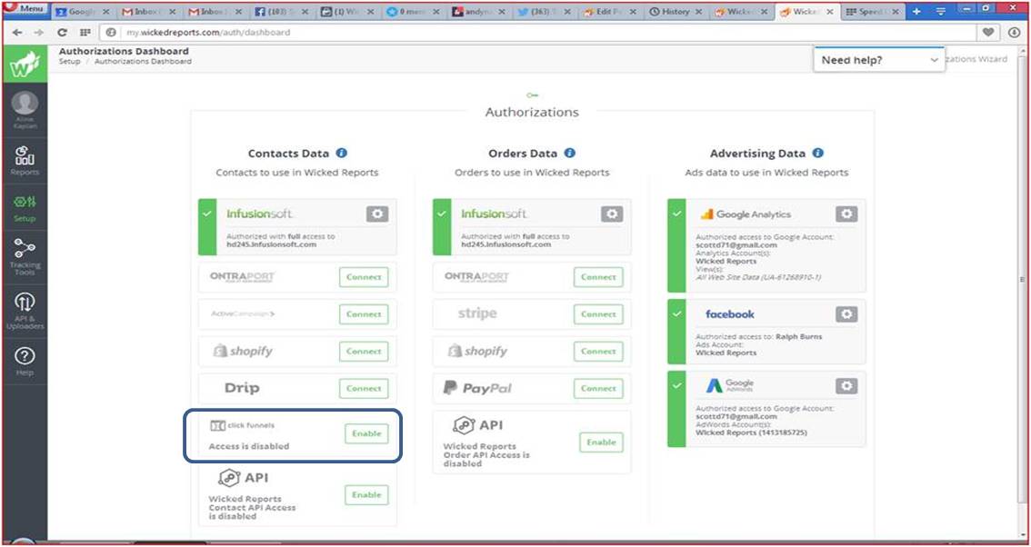 The Wicked Reports KnowledgeBase displays annotated directions that walk customers through this process.