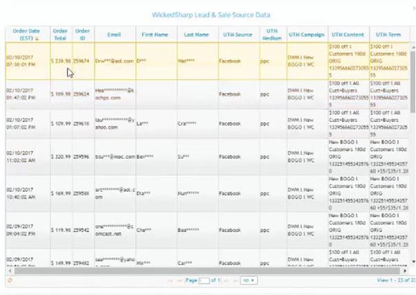 wicked reports enhanced ROI report