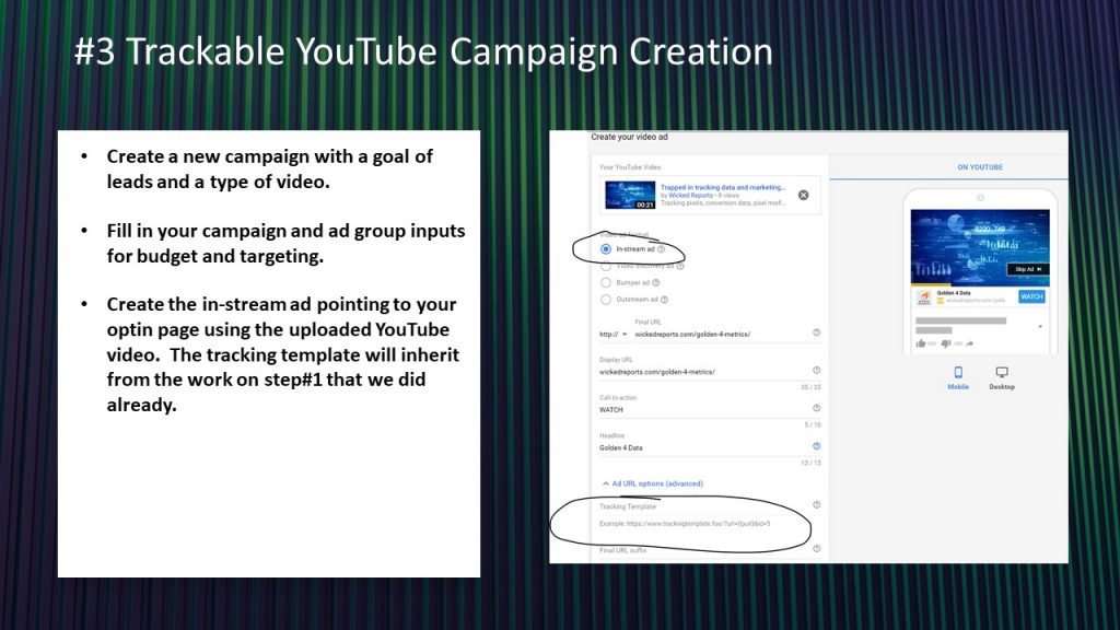 wicked reports an easy way to track youtube ads