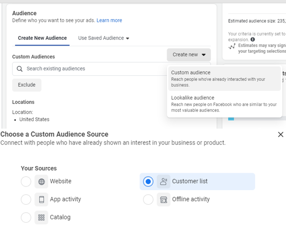 Facebook Custom Audiences