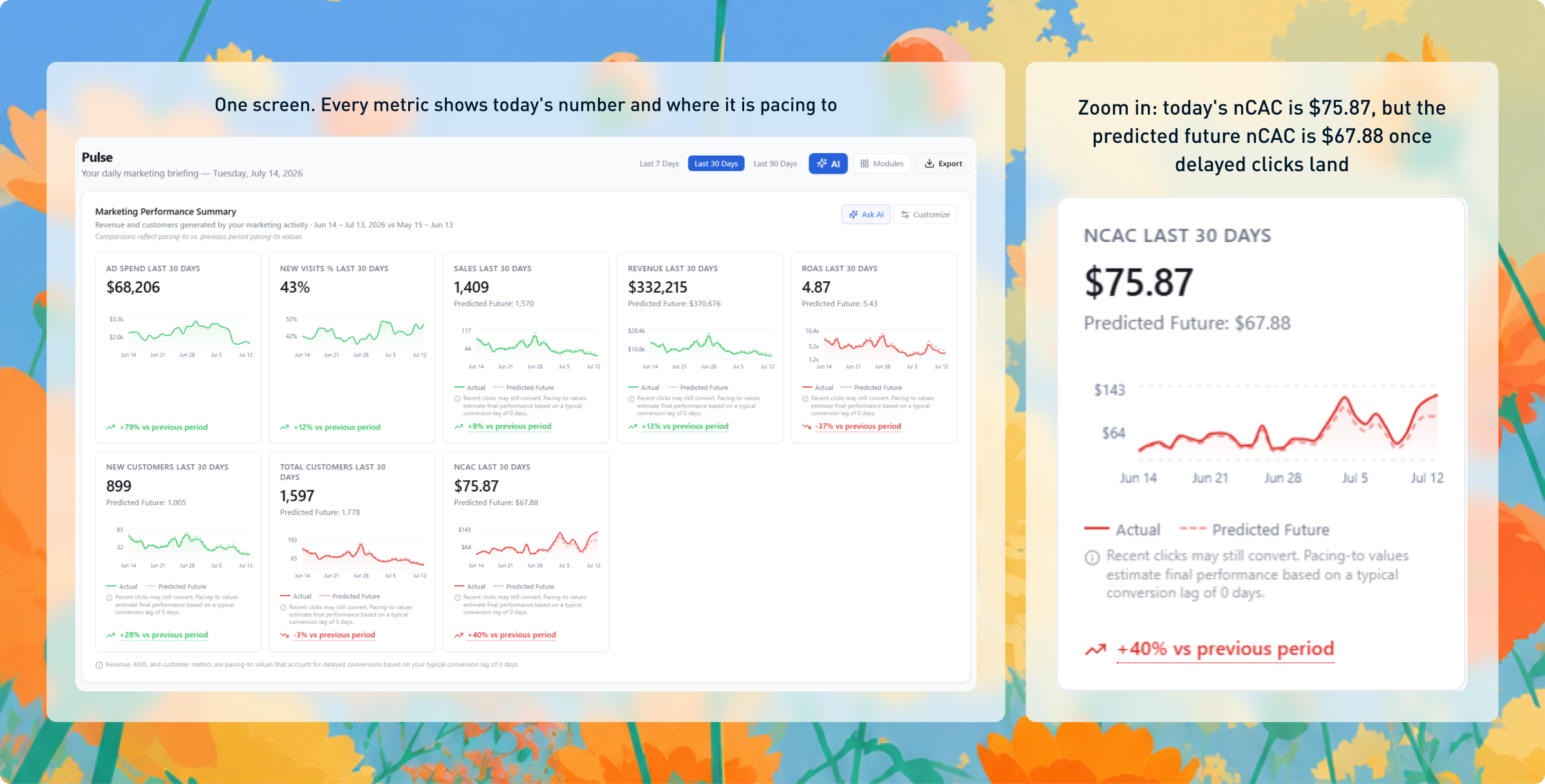 Your morning, in one screen — Pulse dashboard