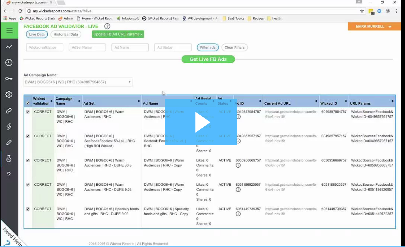 ease of wicked reports setup